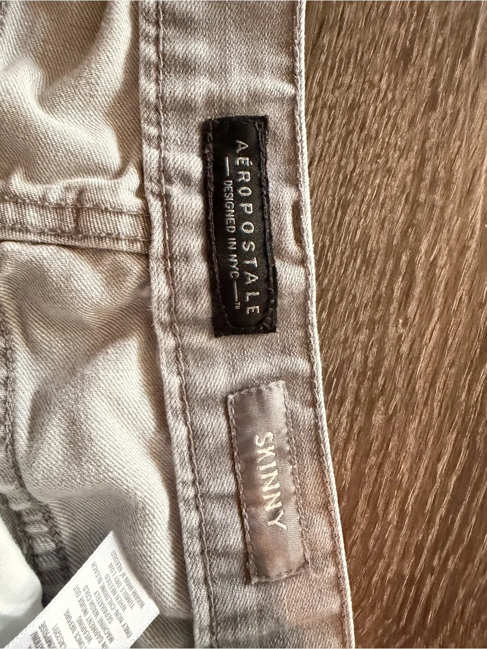 Abercrombie & Fitch Men's Light Beige Slim Jeans